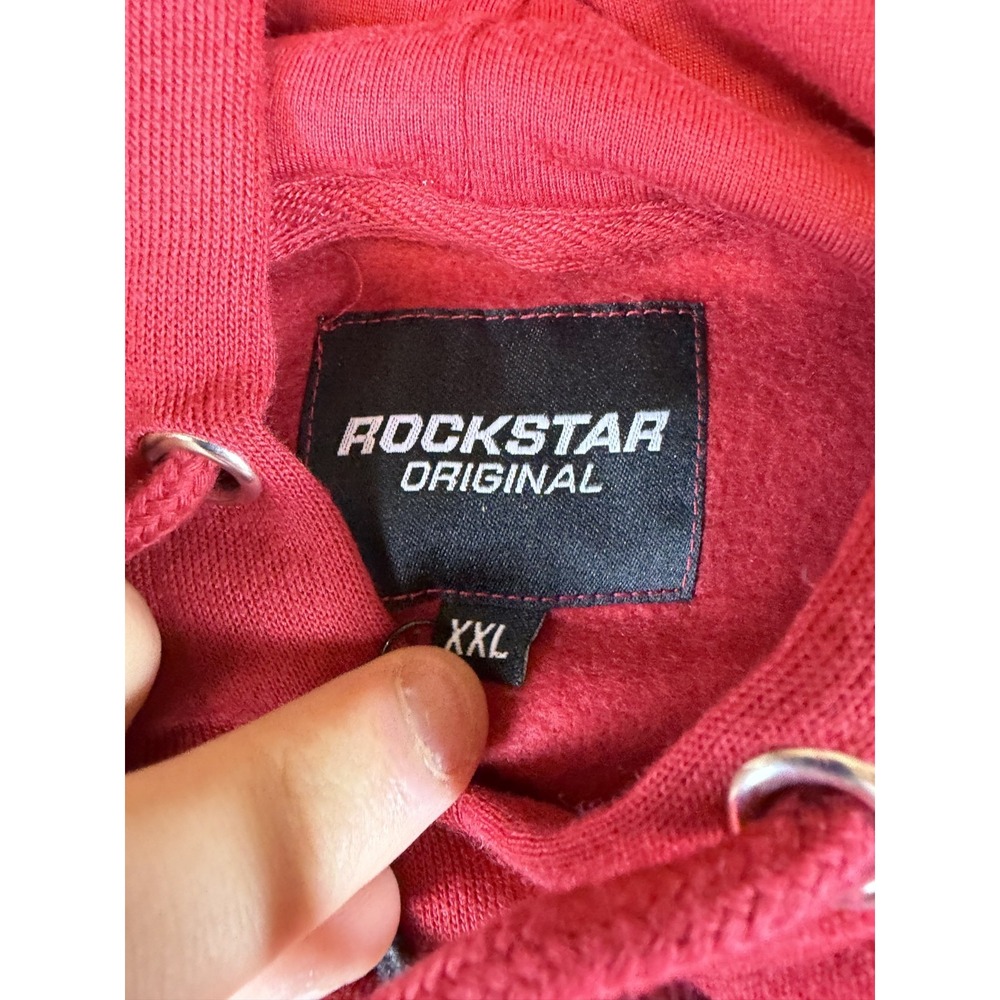 Rockstar Original Tracksuit Set Mens 2XL Red Splatter Paint Fleece Lined Outdoor - Picture 6 of 9